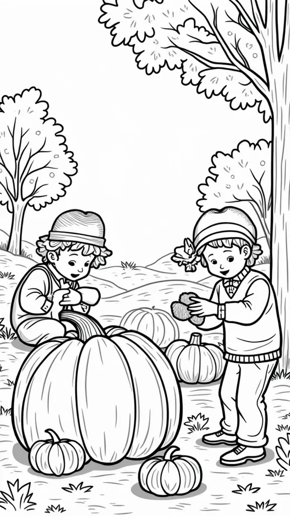 pages à colorier l’automne préscolaire